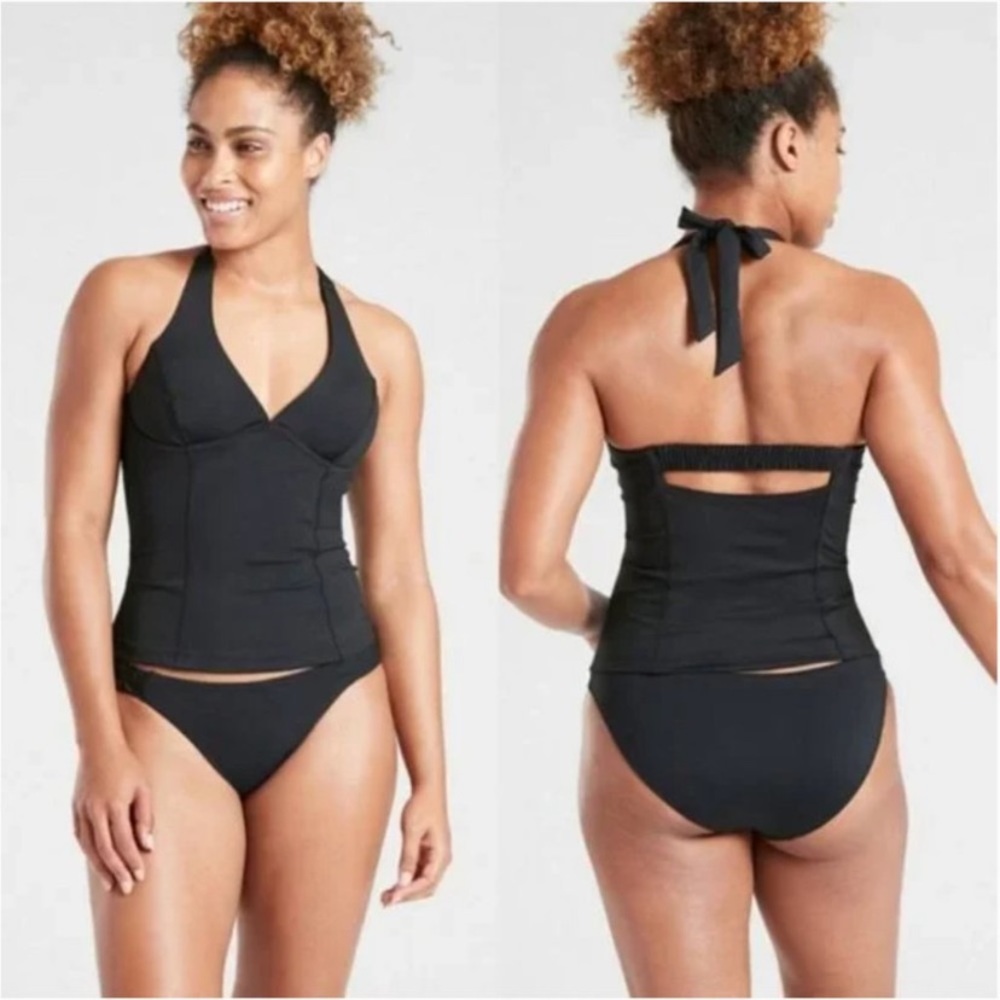 Sculpted halter tankini: Athleta 34D/DD